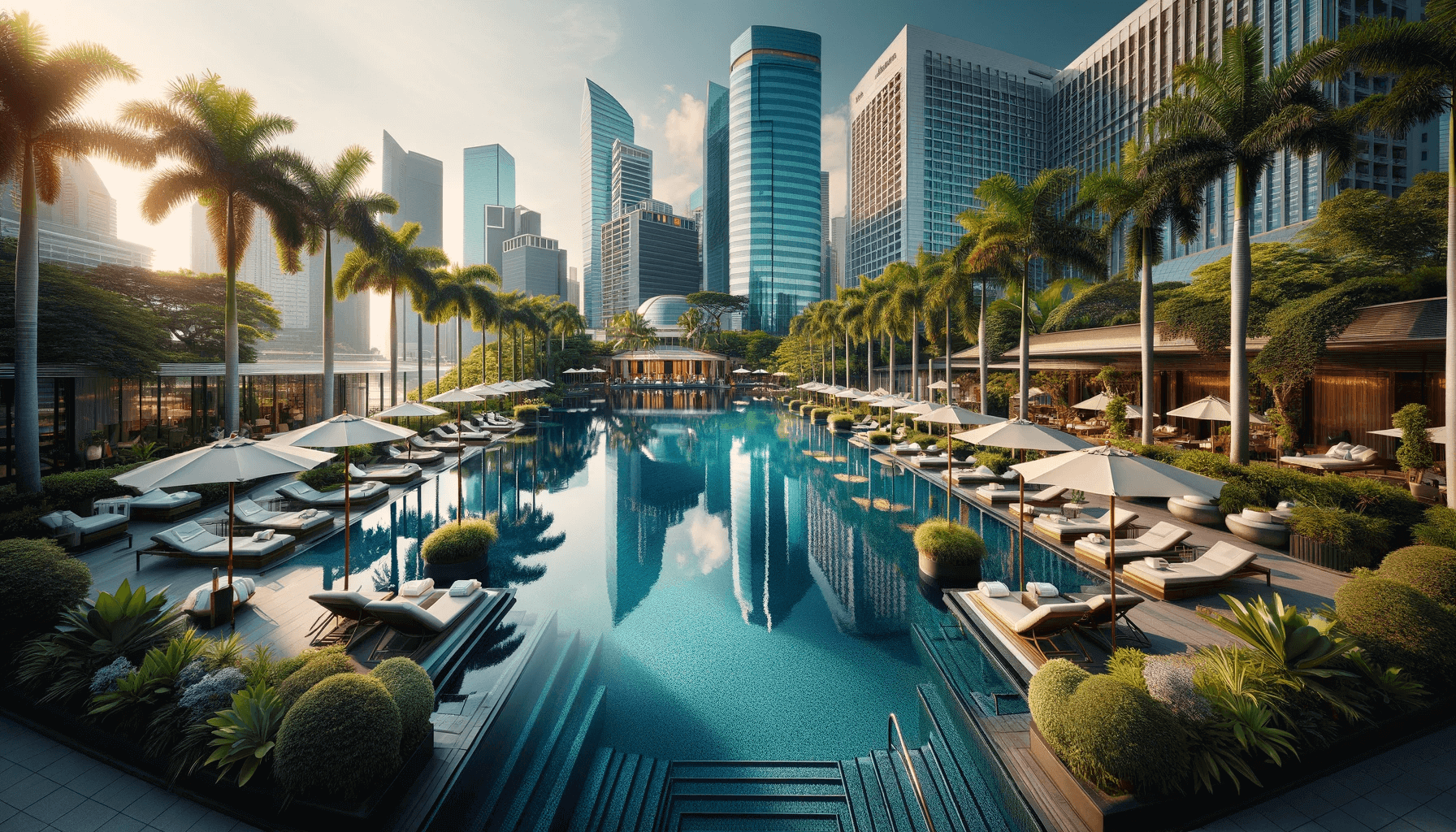 mandarin oriental singapore swimming pool