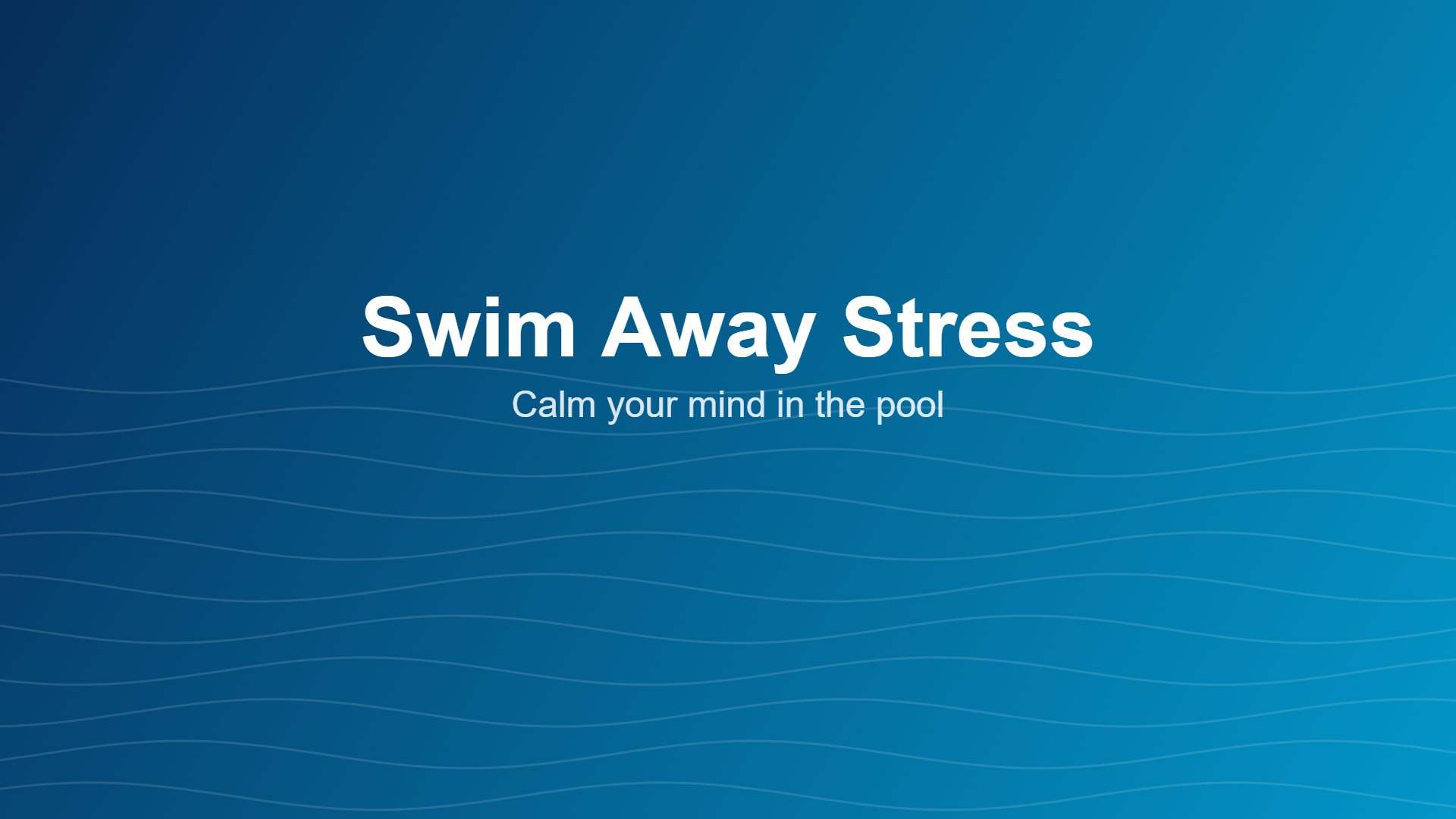 Swimming for stress relief in Singapore